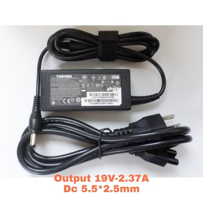 Paling Berkualitas Charger Adaptor Original Laptop Toshiba Nb10A Z930 Z840 19V 2.37A 45W