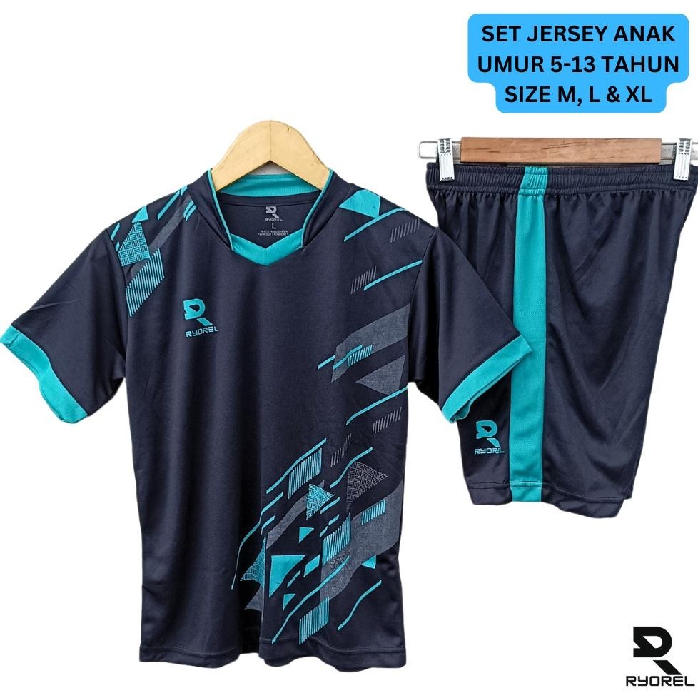 Setelan Baju Jersey Anak Anak Bola Sepakbola Futsal Voli Ssb Ukuran Junior Putra Putri Set Baju Cela