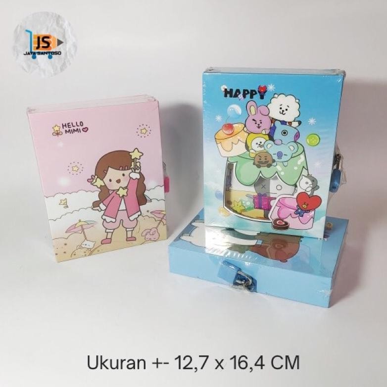 

BUKU DIARY KUNCI GEMBOK FANCY KARAKTER ANAK / BUKU CATATAN GEMBOK FANCY KARAKTER ANAK SIAP KIRIM