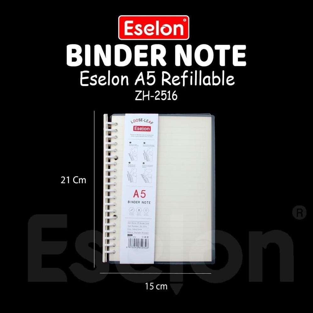 

BINDER NOTE SPIRAL RING ESELON / BINDER NOTE A5(2516) & B5(1816) 80LBR TERMURAH BANGET