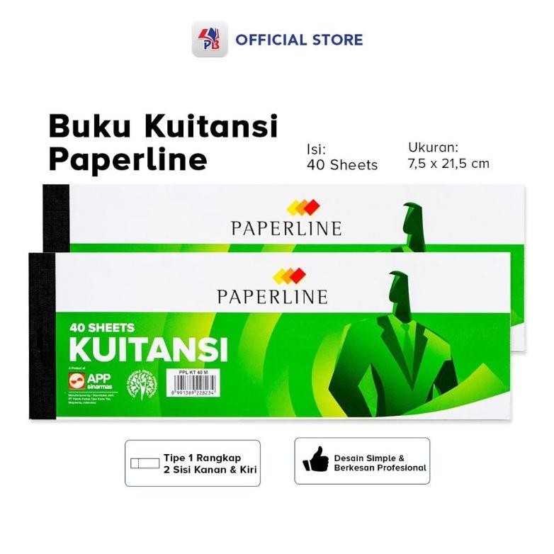 

BUKU KWITANSI KECIL PAPERLINE ( 1PAK/10BUKU ) GRATIS ONGKIR