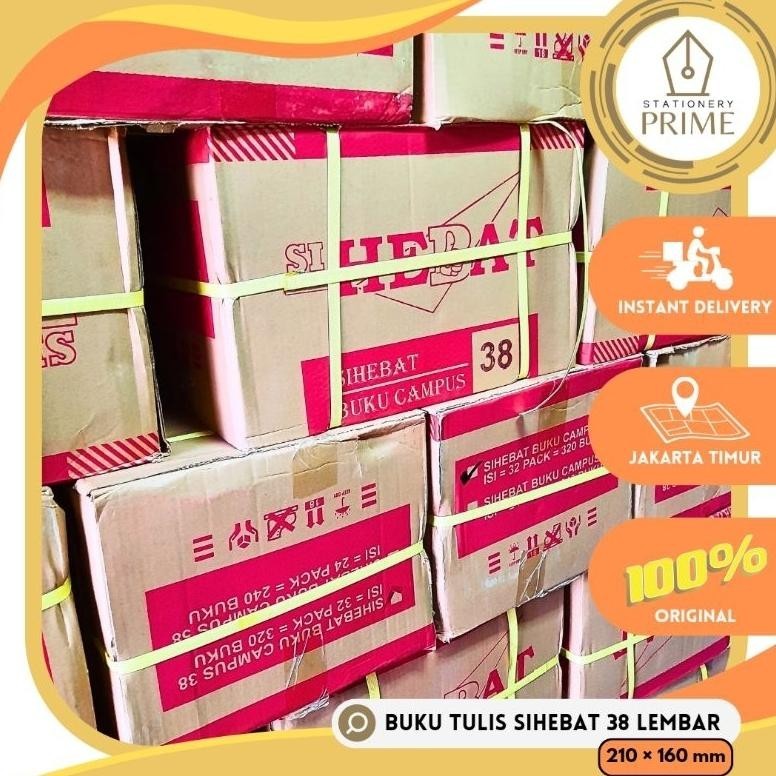 

BUKU TULIS SIHEBAT STUDENT 38 LEMBAR UK KWARTO 21X16CM (1 PACK ISI 10 BUKU) COD