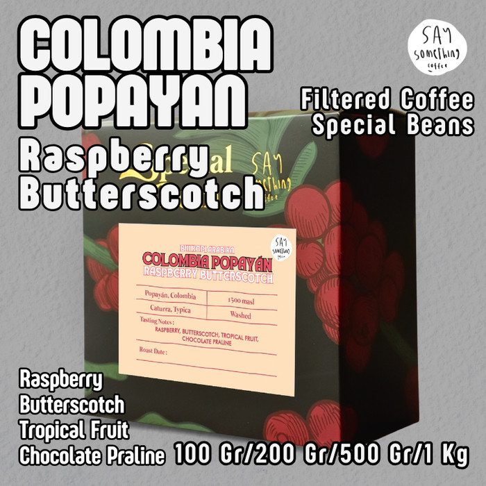 

Ready Biji Kopi Arabika Colombia Popayan Raspberry Butterscotch - Filter