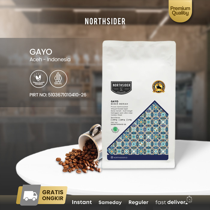

Ready Northsider Kopi arabika Gayo semiwashed coffee 500g