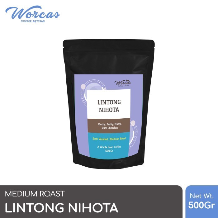 

Ready WORCAS Arabica Lintong Nihota 500 Gram - Medium Roasted Coffee