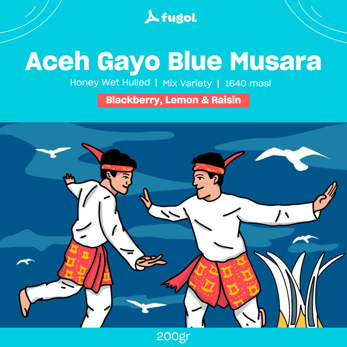 

Ready Kopi Arabica Aceh Gayo Blue Musara ( 200gr ) Specialty Single Origin