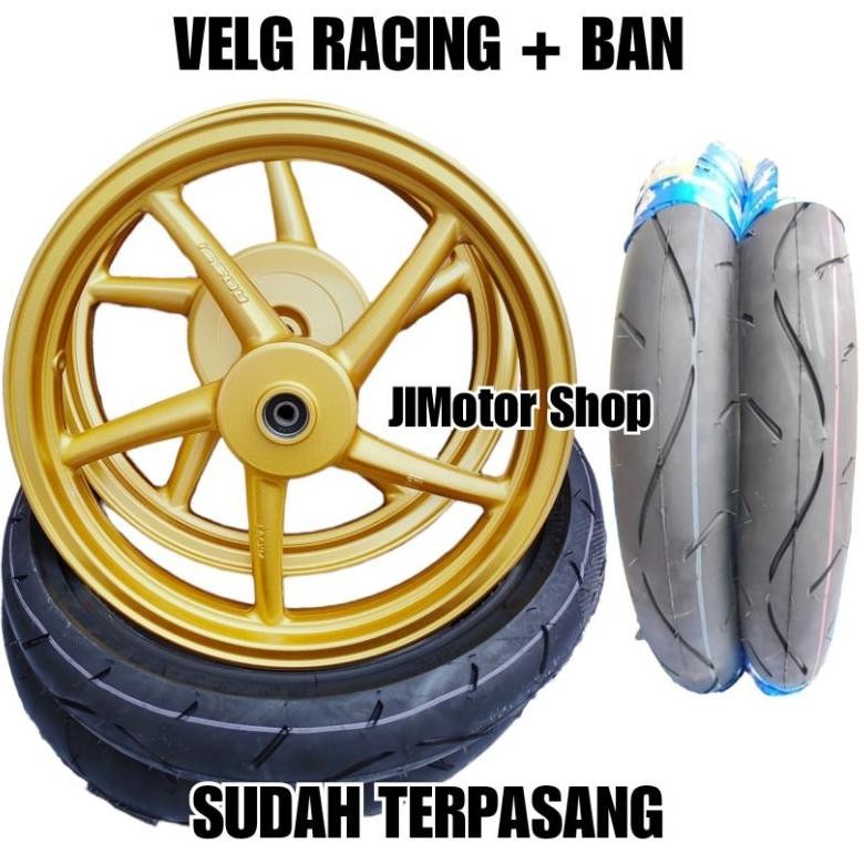PL VELG RACING MODEL RCB BEAT SCOOPY GENIO VARIO 110 125 150 PALANG 5 PLUS BAN PRIMAAX DEPAN BELAKAN