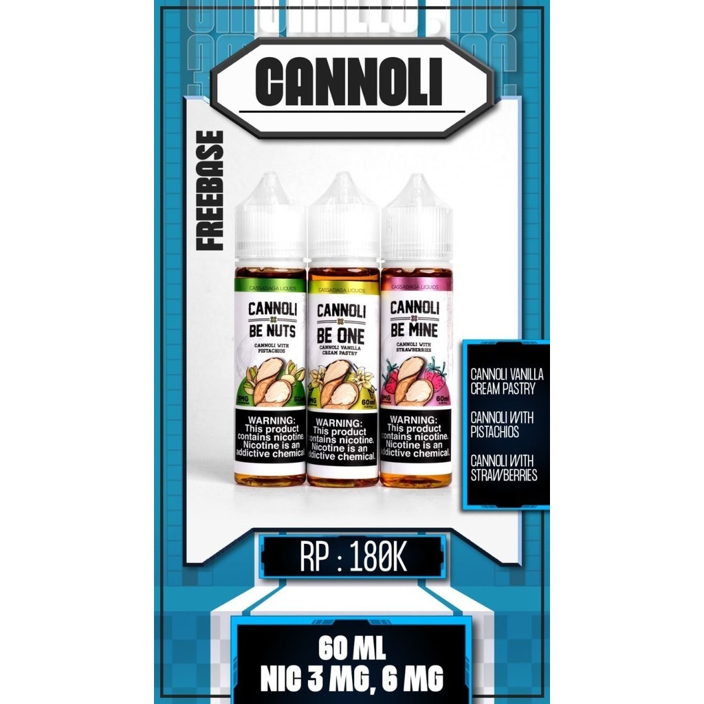 Ready Cannoli Series 60ml by Cassadaga Liquids