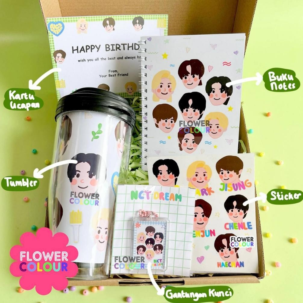 jg-56 GIFT BOX | HAMPERS NCT | HAMPERS TUMBLER NCT | NCT KPOP HAMPERS NCT DREAM | HADIAH ULANG TAHUN