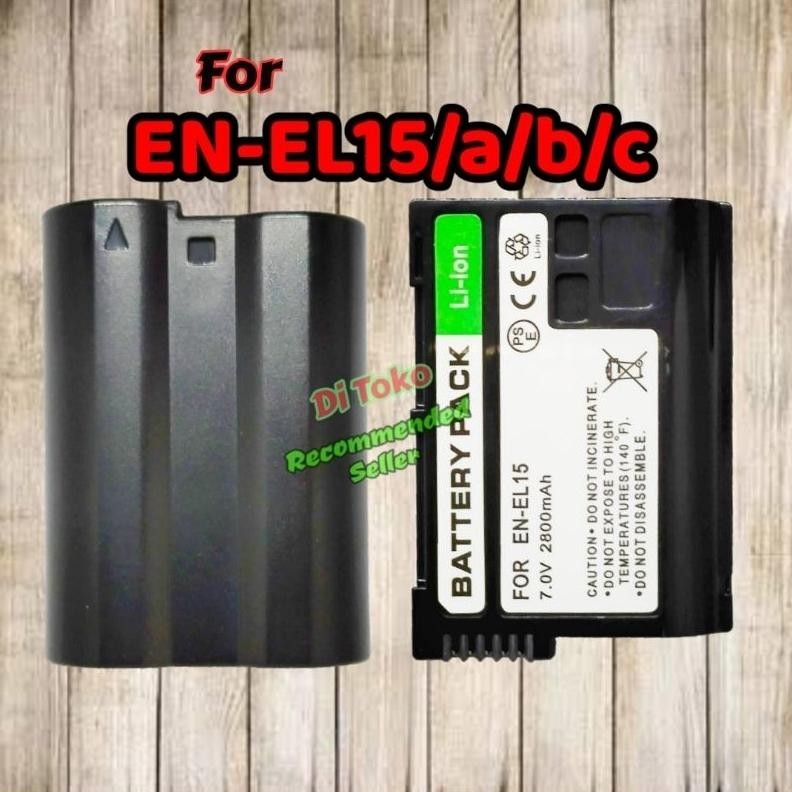 [BARU] Baterai For Kamera Nikon En-El15 / El15a Batery For Charger Mh 25 Batrai Dslr D610 D800 Batre