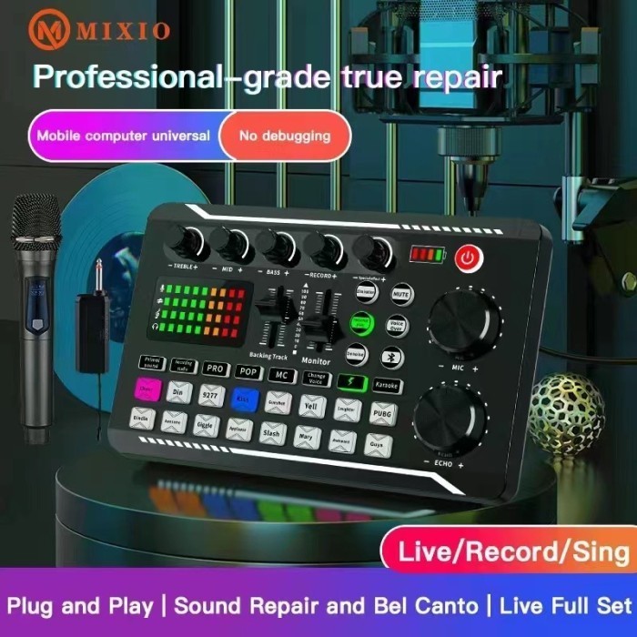 

MIXIO R998 Live Soundd /Audio Mixer for Streaming//Recording