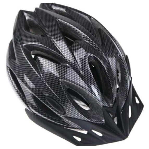 Premium Helm Sepeda Visor Motif Carbon Gunung Xc Mtb Gowes Helmet No Lixada