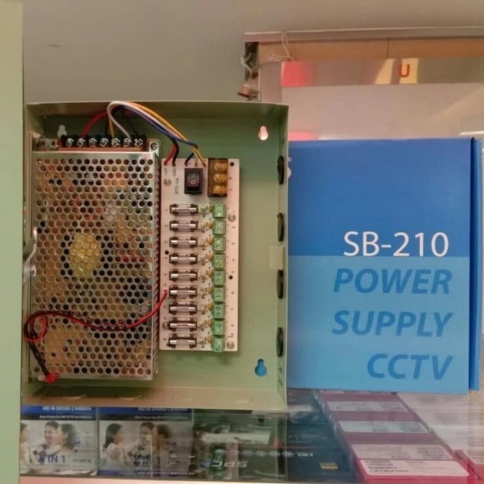 POWERSUPPLY CCTV 10A BOX SPC