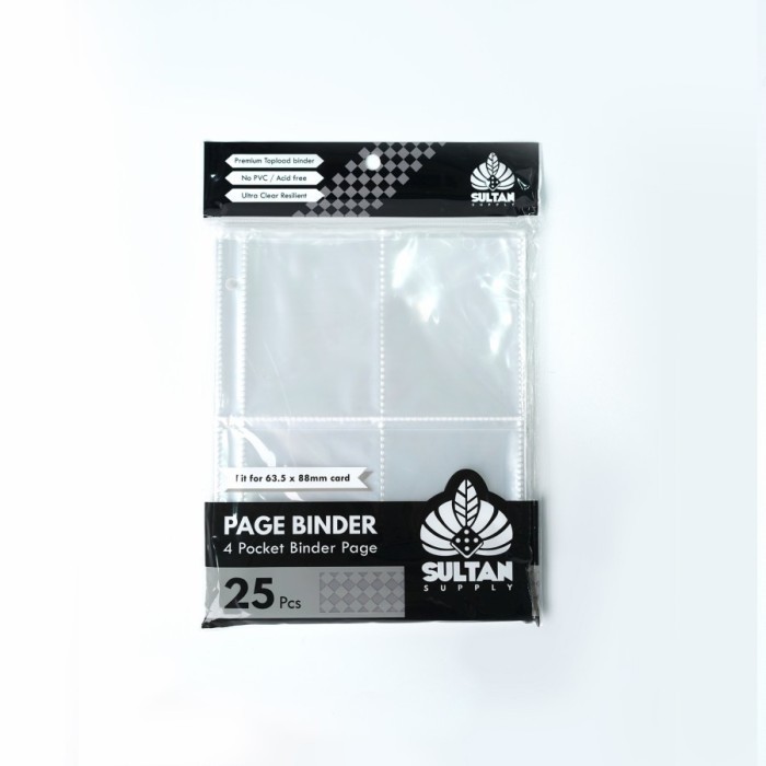 

Sultan Supply Page Binder 4 Poet - 25 Pcs