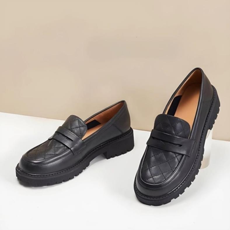 Sepatu Docmart Wanita Loafers Sejeong Terbaru Fashion Korea Pc 8045 Bisa Cod Sale