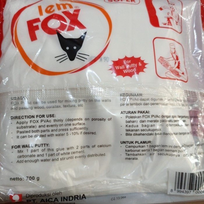 

Lem fox bungkusan 700 gram K01