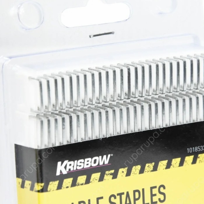 

Krisbow Set Isi Staples Kabel 200 Pcs Round and Flat Cable Staples K01