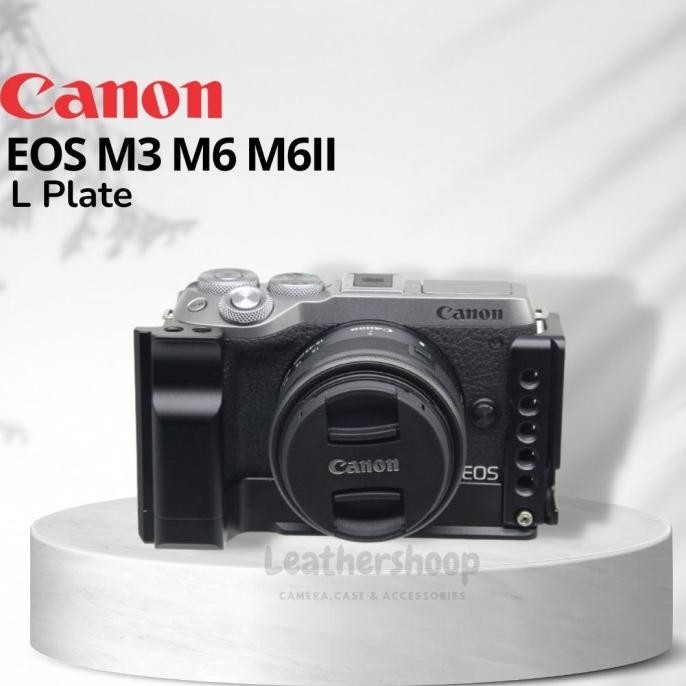 L Plate Bracket for Canon EOS M3 M6II Metal Handgrip Mechatronik Indo