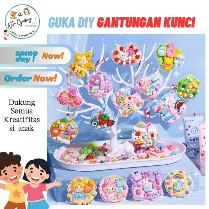 

505pcs Gantungan Kunci Akrilik Set artu Stiker Mainan Anak Perempuan - K01