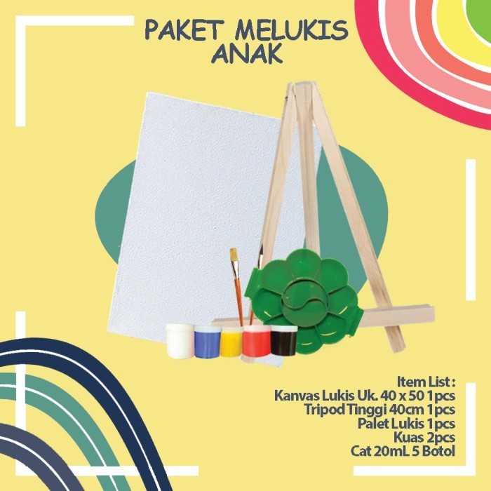 

Paket Melukis Ukuran 40 x 50 + Tripod Komplit Premium Berkualitas K01