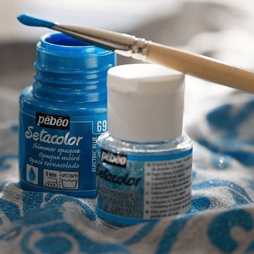 

Pebeo Setacolor Opaque Fabric Paint Shimmer Color Cat Warna Kain DIY K01