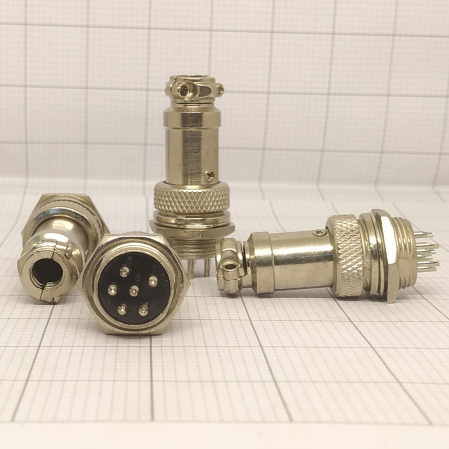 Connector CB 6pin / Konektor CB 6 pin Male / CB 6 pin Male Connector Harga untuk=3buah