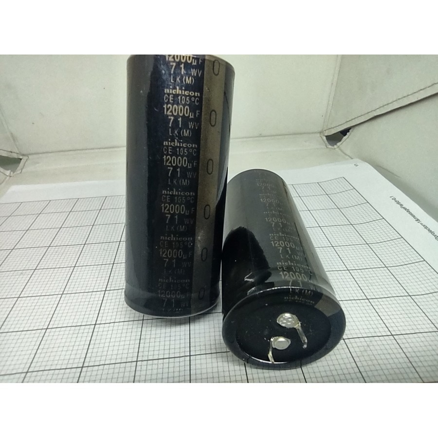 Elco 12000uf 71v Nichicon / Elko 71v 12000uf Nichicon