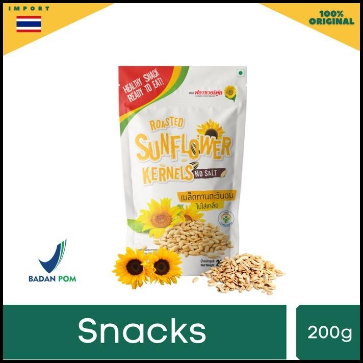 

Flower Food Roasted Sunflower Kernels - Snacks Biji Bunga Matahari