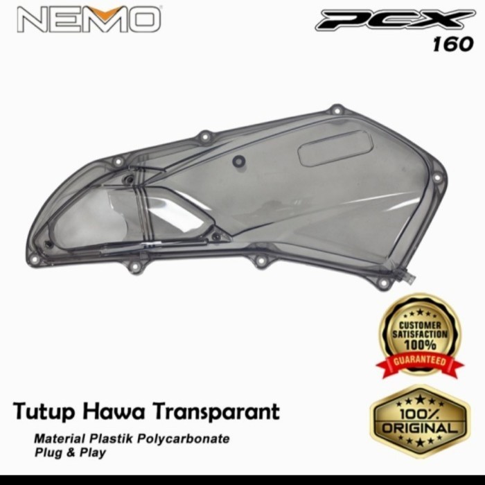 Cover Tutup Filter Hawa Pcx 160 Vario 160 Smoke Transparan