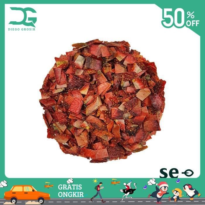 

DEHYDRATED DRIED STRAWBERRY FRUIT / BUAH STROBERI KERING CACAH TERBAIK