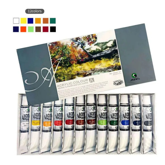 

Ready Cat Acrylic Maries 12 Warna 12ml