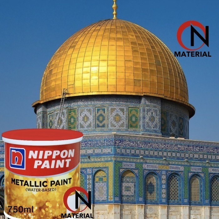 

Ready METALLIC PAINT (WATER-BASED) 750mL / CAT METALIC GOLD NIPPON 1L EMAS