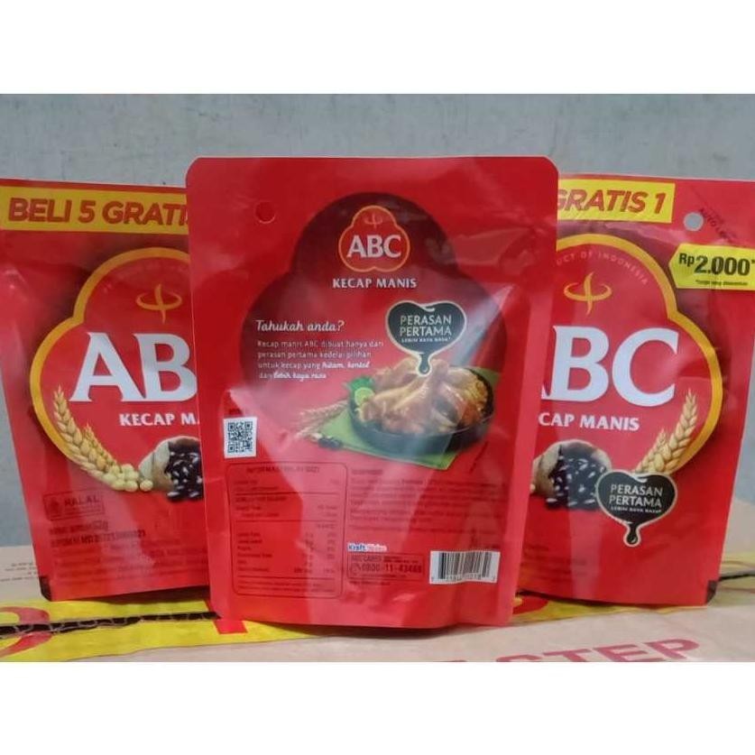 

ht-12 [Dus] Kecap Manis ABC 62gr x 48 Pouch Kemasan PROMO BELI 5 Gratis 1 Isi/Dus sudah termasuk BONUS - Kcpabc60 Viral