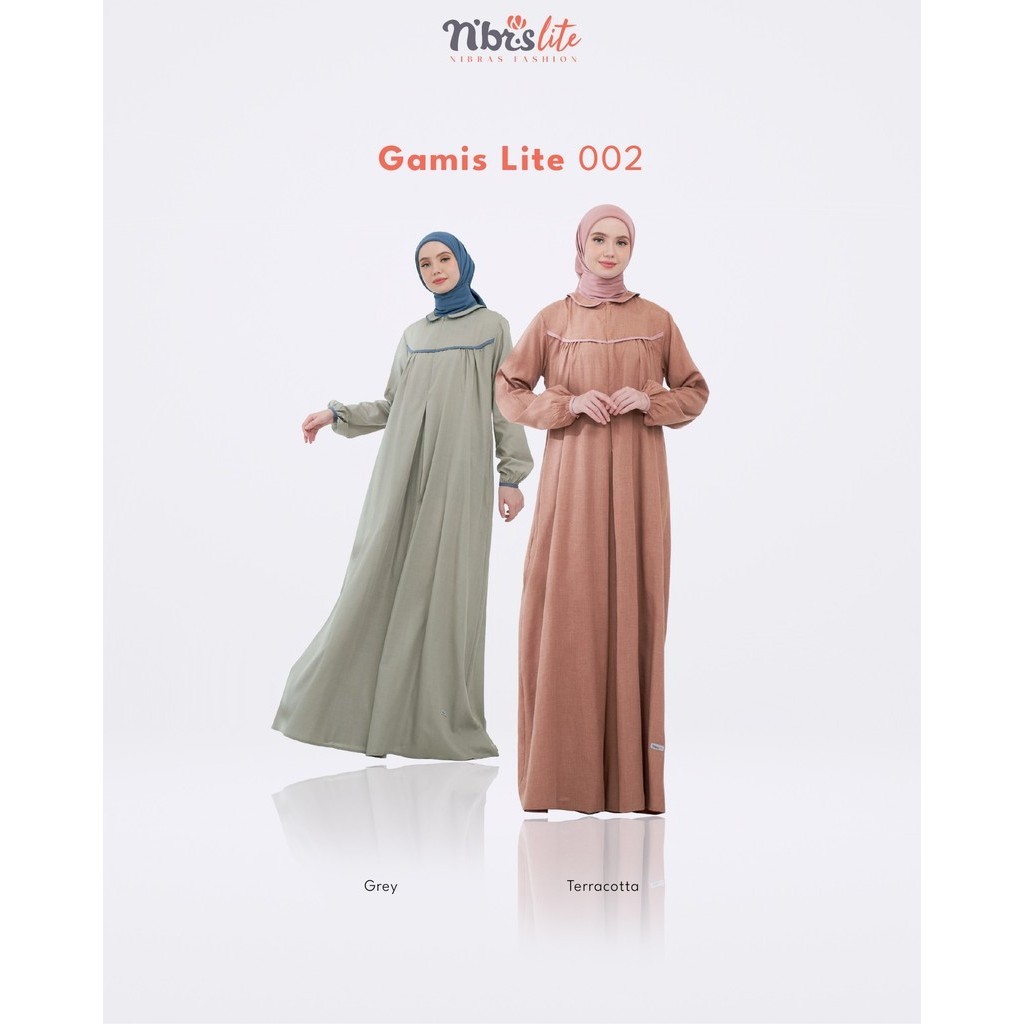 Nibras Lite 002 Gamis Basic Polos Jubah Wanita Muslimah Syari Bahan SUpernova