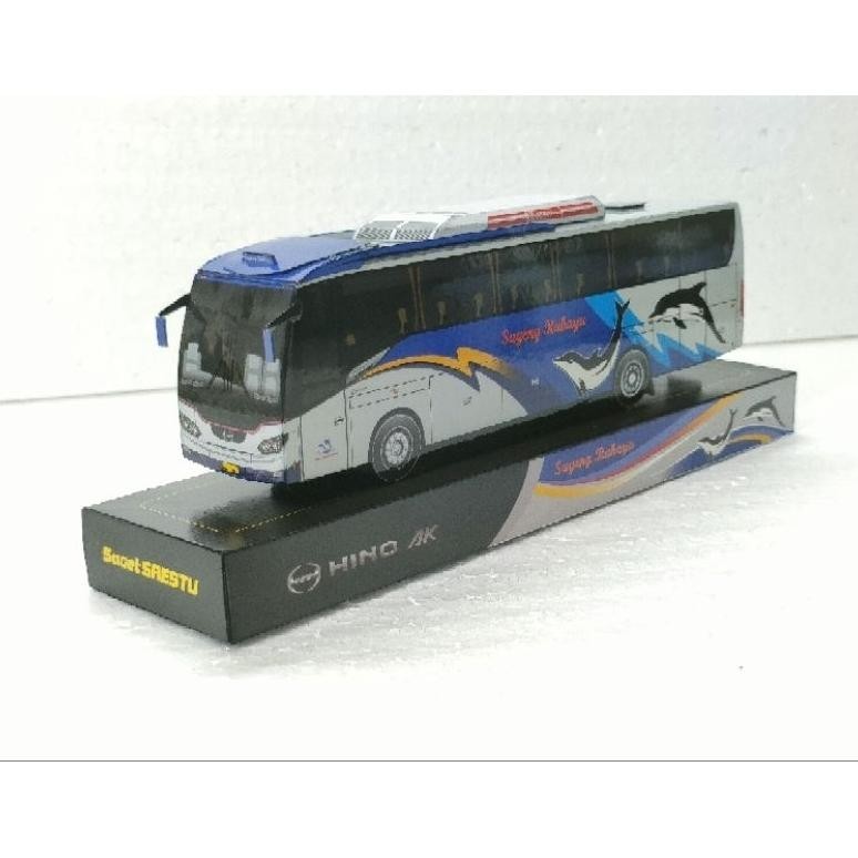 Ok75 MINIATUR BIS BUS PAPERCRAFT SUGENG RAHAYU SUMBER SELAMAT JETBUS 3 VOYAGER EKONOMI ATB PATAS DIS