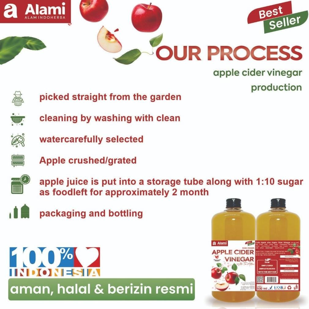 

Mega Sale ALAMI CUKA APEL MURNI 500 ML MENU DIET SEHAT ALAMI HERBAL CUKA APEL ALAMI ALAM INDONESIA Original