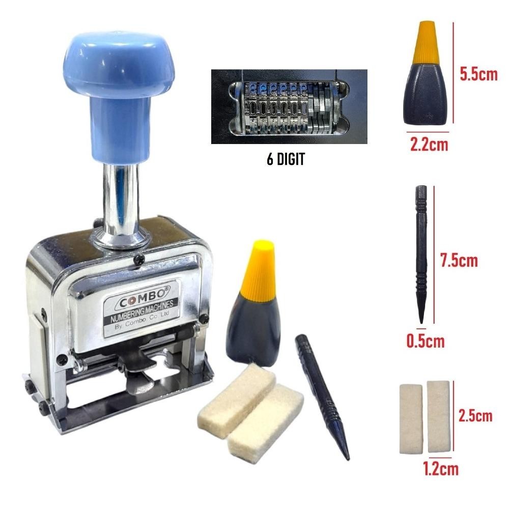 

Numbering Machine 6 Digits 106S / Numerator / Nomorator / Nomerator Combo Cod