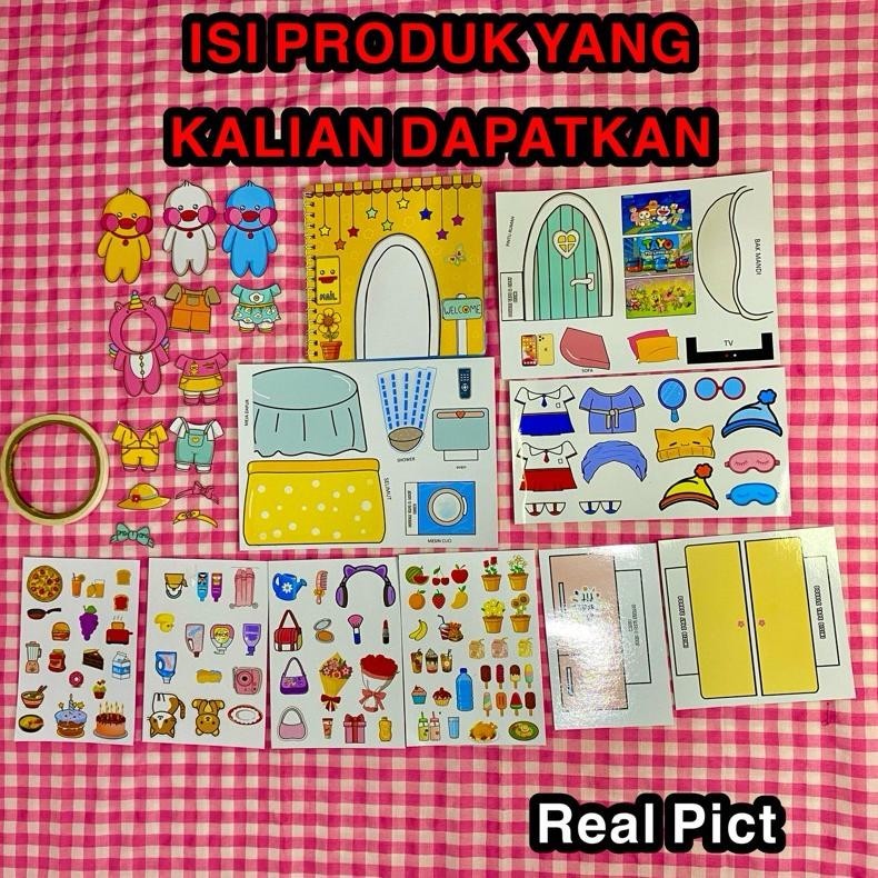 asd-86 PAPER DUCK VIRAL - BONEKA KERTAS BEBEK - BEBEK KERTAS - PAPER DOLL - PAPER DUCK - MAINAN EDUK