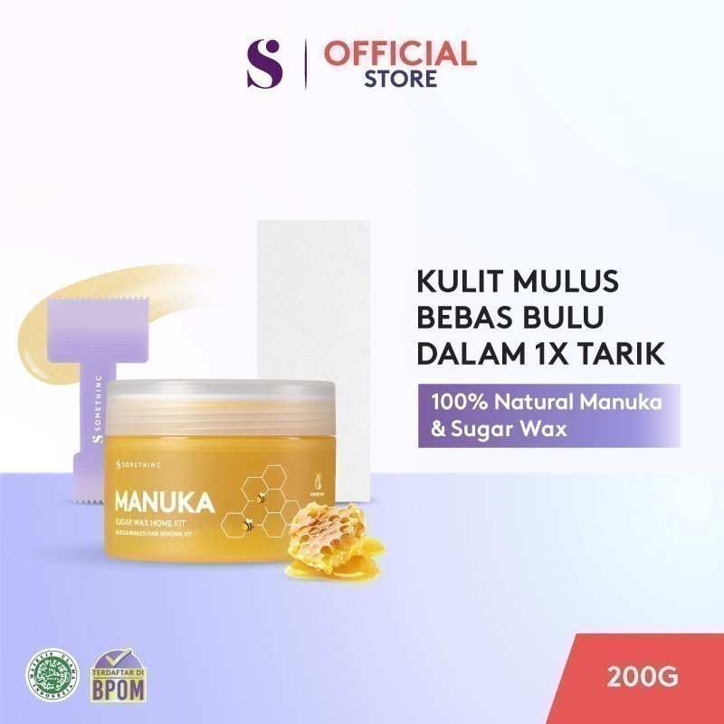 SOMETHINC Manuka Sugar Wax Home Kit - (Waxing Natural untuk Tubuh)