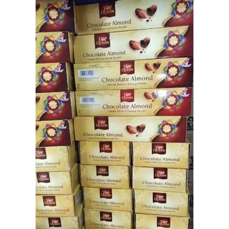 

rt-69 Coklat Almond Top Queen 4 Toples Hadiah Kado Parcel Lebaran Haji Idul Adha Terlaris