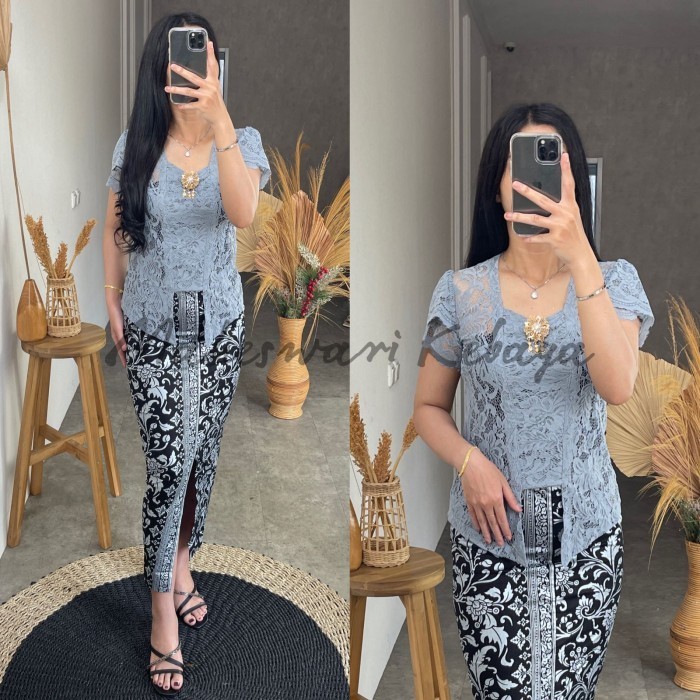 Kebaya Bali Set/Kebaya Bali Lilit Silver