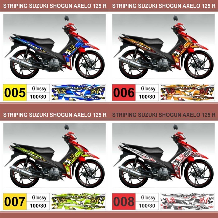 Bisa Cod Stiker Striping Decal Suzuki Shogun Axelo 125 R Variasi Ar