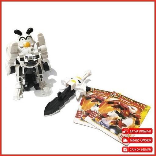 Bisa Cod Mainan Anak Laki-Laki Robot Monkart Megaroid Bitroid Moncha Combination 2 In 1 Jaminan Qual