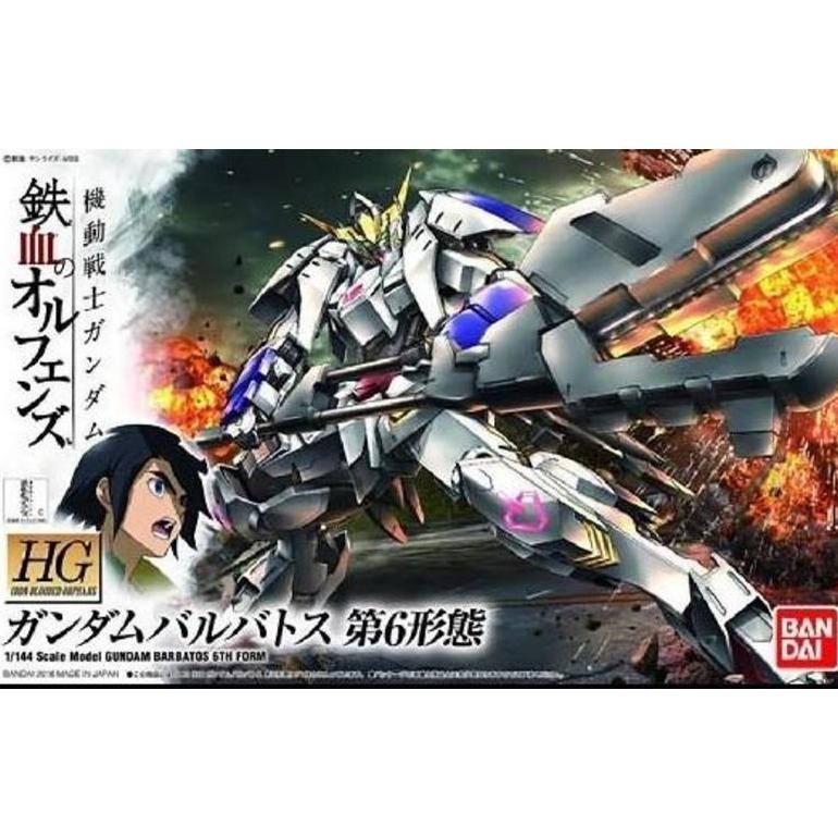 PJ HG Gundam Barbatos 6th Form HG 1/144 Hadiah Ulang Tahun Mainan Gundam Mainan Robot TERLARIS