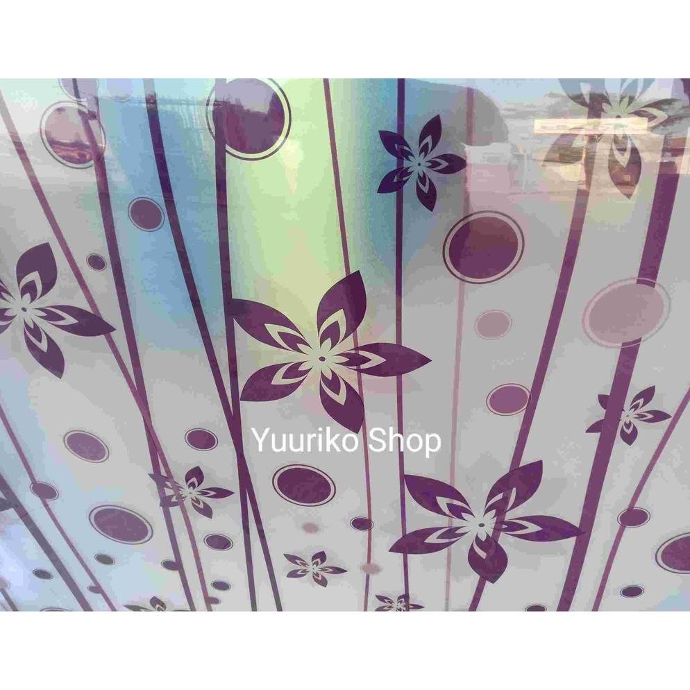 PN Fiber Pagar Fiber Plat Fiber Tutup Pagar Fiber Motif Bunga Ungu tutup ventilasi lubang udara Hias