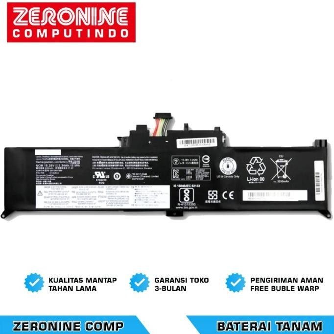 Baterai Battery Lenovo Yoga X260 X380 Thinkpad 260 370 01Av434 Langsung Kirim