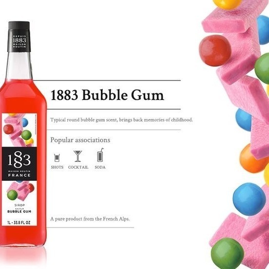 

1883 maison routin syrup Bubblegum 1 liter
