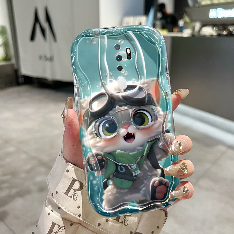 Casing Hp Untuk OPPO A5 2020 A9 2020 A31 2020 A8 A11 A11x Case Cesing HP pola kartun kucing Kasing S