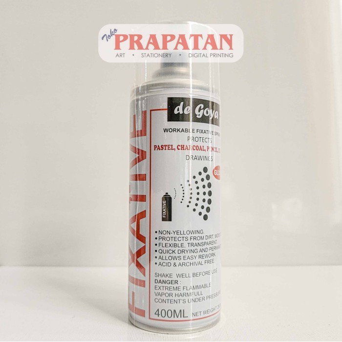 

DE GOYA WORKABLE FIXATIVE AEROSOL 400ML VARNISH PASTEL PENCIL