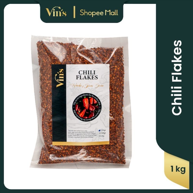 

Vins - Chili Flakes / Bubuk Cabai Kasar 1Kg
